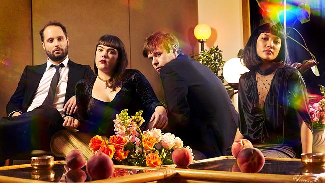 Peachy keen. Totally Mild are Melbourne’s art-pop band with debut album Down Time on Bedr