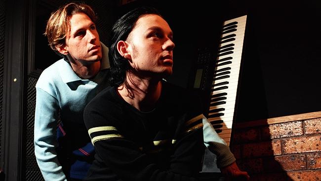 Keyboard worriers ... Early photo session for Savage Garden in 1997. Picture: Supplied.