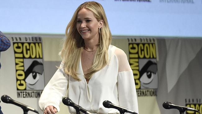 Badass ... Jennifer Lawrence, pictured at Comic-Con during the X-Men: Apocalypse panel, t
