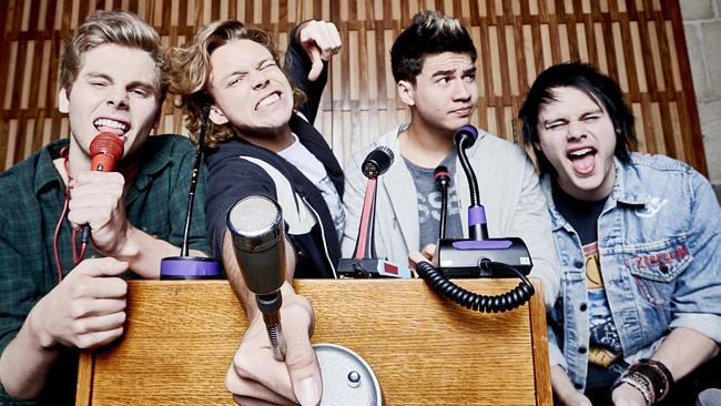 Rock message ... 5SOS want to galvanise disenfranchised young music fans with their posit