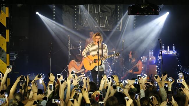 Matinee gig ... The kids rocked at Little Sea’s Sydney show which kicked off at 2pm. Pict