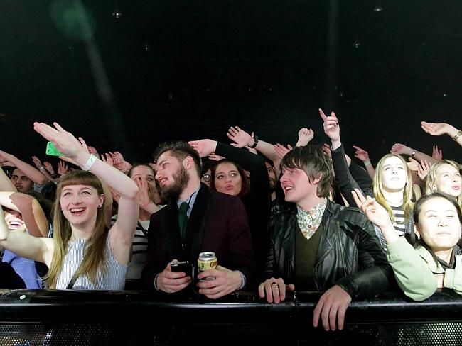 Fans liked it ... The concertgoers for Mark Ronson’s gig appeared to enjoy the performanc