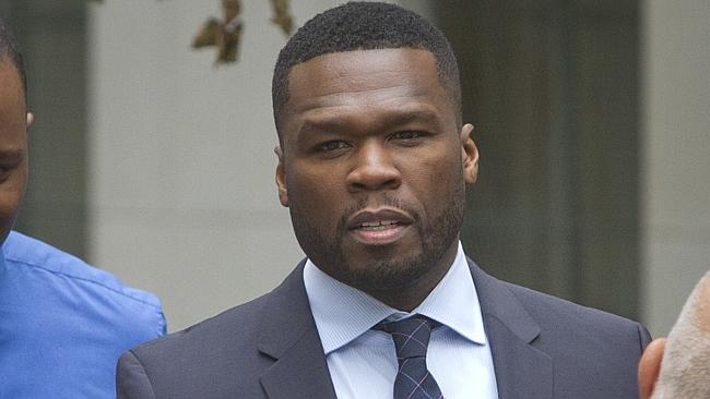 A $  7 million mistake ... Curtis Jackson, also known as 50 Cent, outside court. Picture: A
