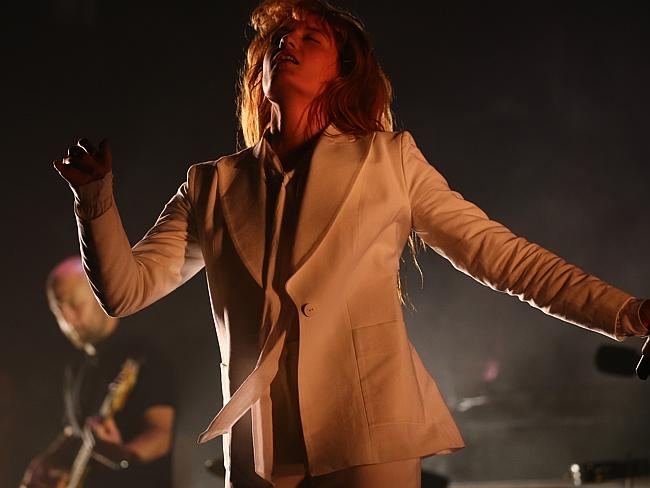 Feeling it /// Florence and the Machine performing live at the State Theatre. Picture: Ti