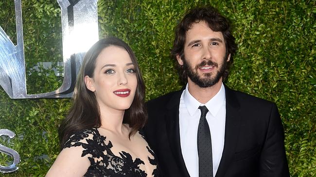 Got the girl ... Groban and Two Broke Girls actress Kat Dennings have been dating since l
