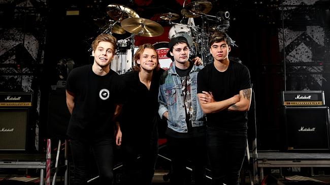 Good mates ... 5 Seconds of Summer have been championing their friends Little Sea on soci