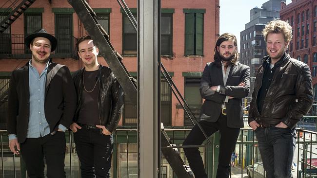 New direction: former folkies Mumford & Sons are heading outdoors in Australia. Picture: 