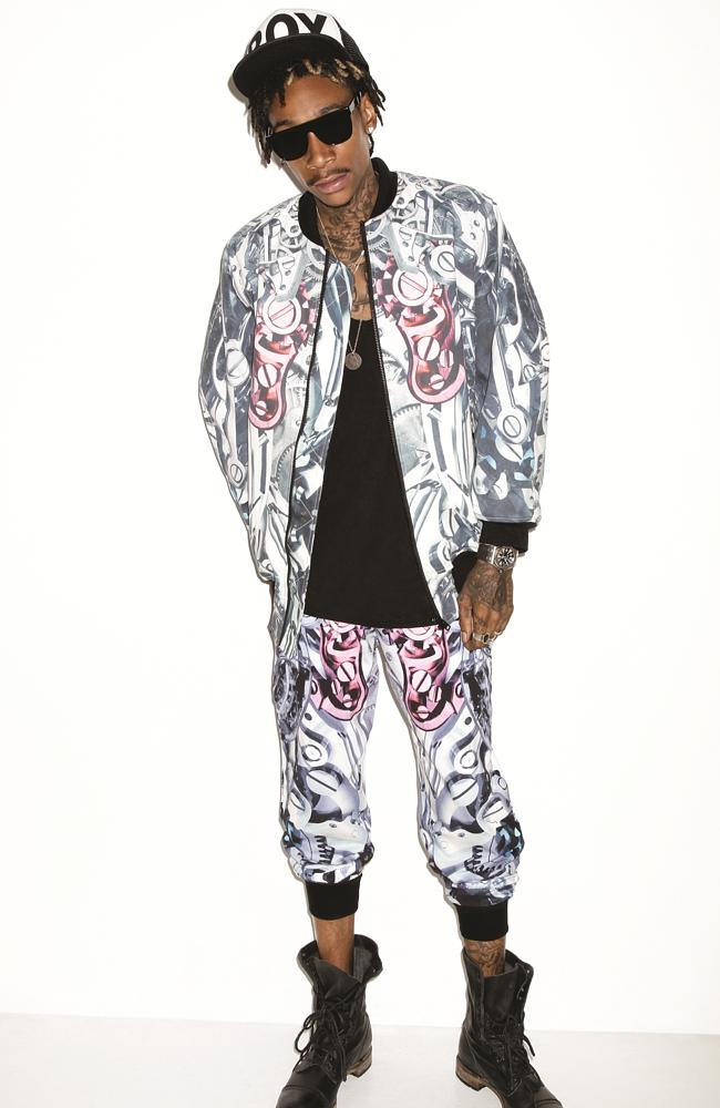 Shop til you drop ... rapper Wiz Khalifa is known for his eye-catching dress sense. Pictu