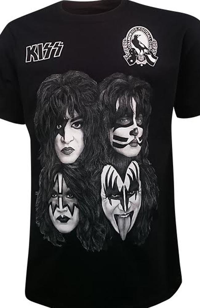 Lick It Up ... Kiss wanted to combine with the most passionate fans in Australian sport.