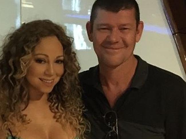 New couple ... Mariah Carey and James Packer. Picture: Instagram/Jodhi Meares