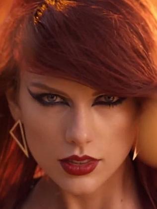 Taylor Swift in the Bad Blood music video.