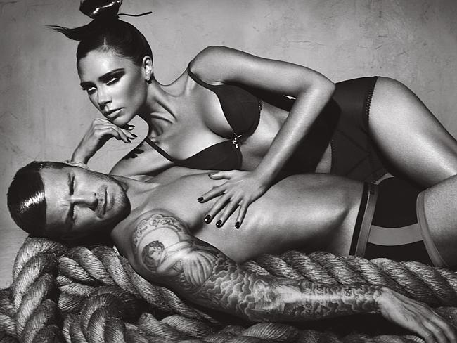 Brand it like Beckham ... David and Victoria Beckham appeared in this steamy ad for Arman