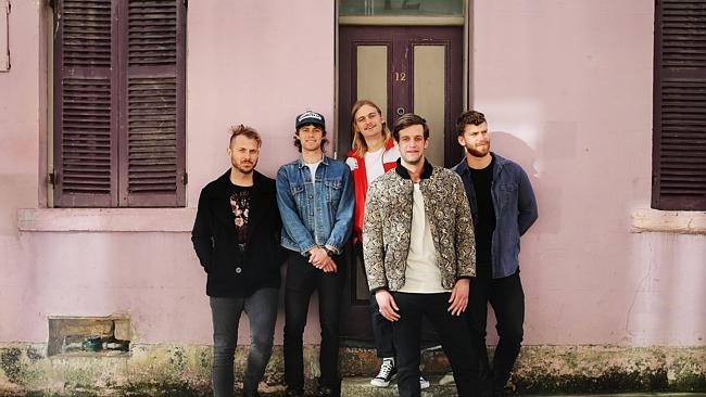 Australian band 'The Rubens' for second album release. From left Will Zeglis, Elliot Marg