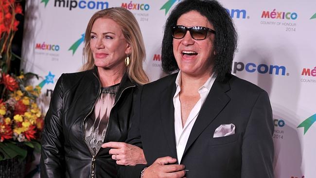 KISS co-founder Gene Simmons with wife Shannon Tweed on the red carpet last year. Pic: Re